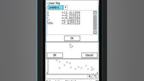 CAS: Linear Regression and Transformation on Classpad