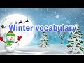 Winter vocabulary in English. Слова по теме &quot;Зима&quot; на английском языке.#wintervocabulary