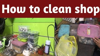 How to clean shop/ shop cleaning