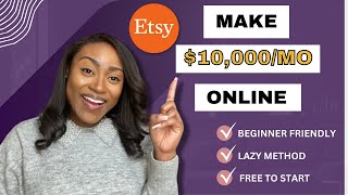 ? Lazy Way to Make Money Online in 2024 | Easy Money on Etsy | Beginner Friendly Extra Money