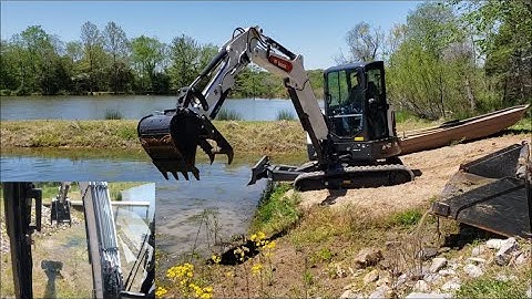 First project with the new 2021 Bobcat e42 R series mini ex!! EPIC FAIL!!!