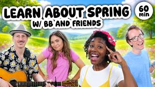 Spring Time Learning Video for Kids | Counting, Colors, Shapes & Spanish | BB & Friends