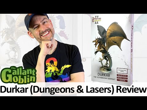 Durkar the Sovereign Serpent Review - Dungeons & Lasers II Kickstarter Dragon Unpainted Minis