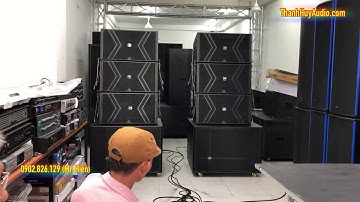 Dàn Loa Array Sườn Màu Đen Cực Đẹp Giá 86 Triệu Về Cần Giuộc Long An - Hỗ Trợ Trả Góp LH 0902826129