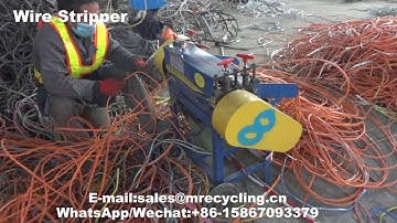 automatic wire stripping machine for scrap copper video mp4