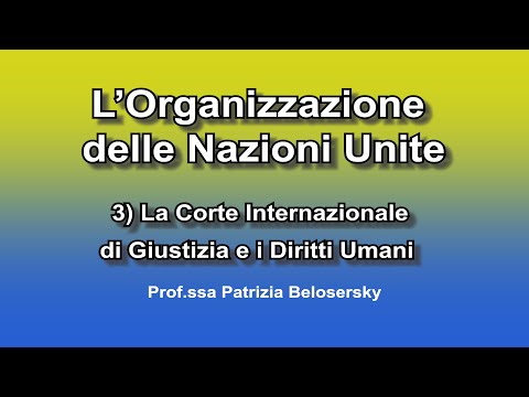 Video: Giustizia Internazionale