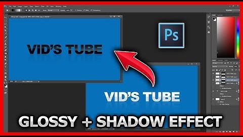 PHOTOSHOP TUTORIALS : Glossy Text Effect + Shadow Effect Photoshop