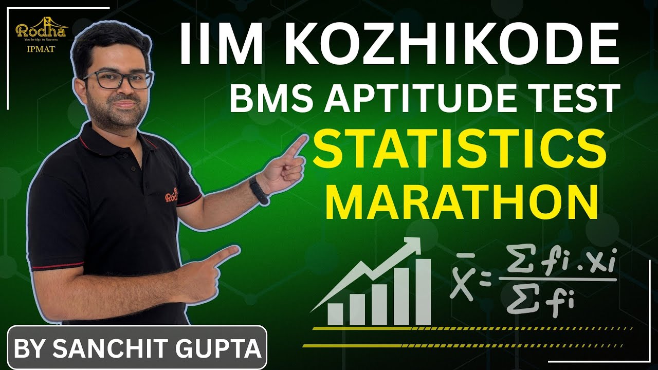 IIM Kozhikode BMS Aptitude Test - Statistics Marathon | By Sanchit ...