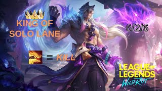 THE SETT IS VERY STRONG AGAINST TEEMO | SOLO LANE GAMEPLAY | WILD RIFT | SEASON 8 | (BUILD & RUNES)