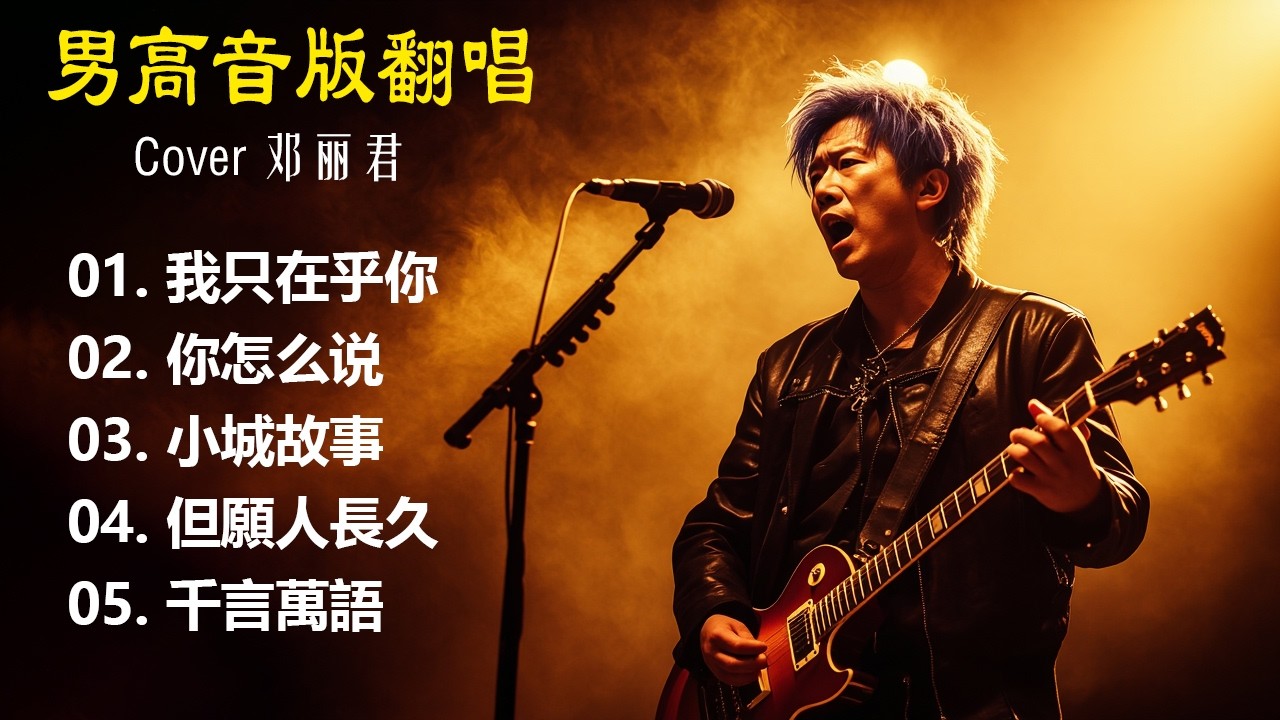 《我只在乎你》+《你怎么说》+《小城故事》+《但願人長久》+《千言萬語》 大头针(Cover 邓丽君) 男高音版翻唱 【大头针 · 烟嗓情歌精选】#中文经典老歌