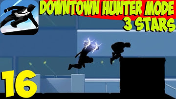 Vector - Gameplay Walkthrough Part 16 - Hunter Mode Downtown All Levels 3 Stars(iOS, Android)