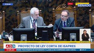 EN VIVO: Senado vota informe de comisión mixta por Ley Corta de Isapres