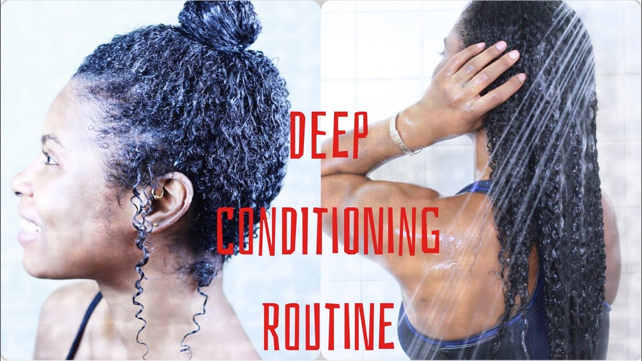 Deep Conditioning Routine On Natural Hair Natural Hair Styles Deep Conditioning Natural Hair Healthy Natural Hair [ 720 x 1280 Pixel ]