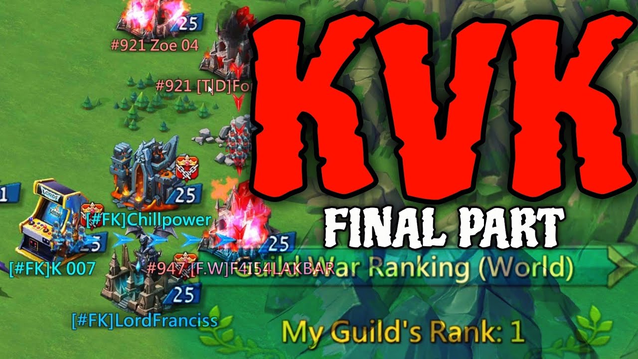 Lords Mobile| FINAL PART OF KVK - GLOBAL RANK 1 🔥 - YouTube