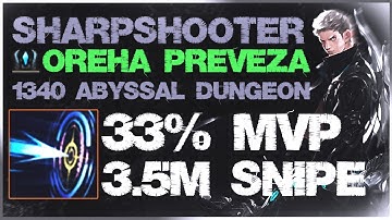 Lost Ark *33% MVP* Oreha Preveza - 1340 Abyssal Dungeon - Sharpshooter DEATHSTRIKE Raid PVE Build