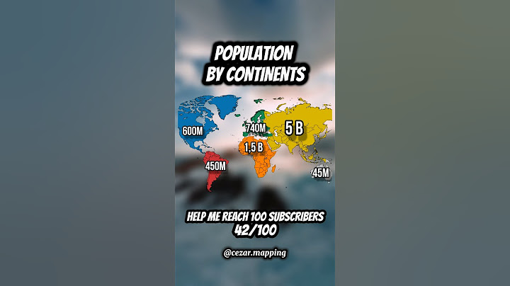 World population by continets. #europe #geography #map #mapping #history #viral