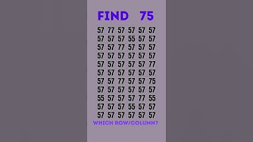 can you find 75 in 5 seconds? #wordpuzzlegame #game #mathematics #mindbendingquiz #puzzle