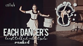 each girls least talked about solo ranked || dance moms || collab