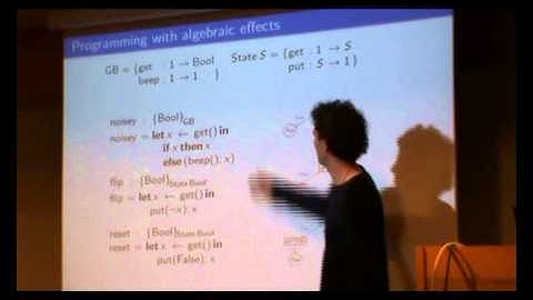 WGP 2014: Sam Lindley. Algebraic Effects and Effect Handlers for Idioms and Arrows