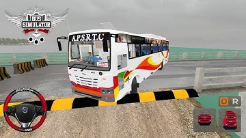APSRTC BUS Ashok Leyland Sleeper Bus Mod For Bussid - Bus Simulator Indonesia Gameplay 😲🎧