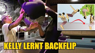 KELLY lernt n BACKFLIP (leider fail und sie humpelt jetzt)