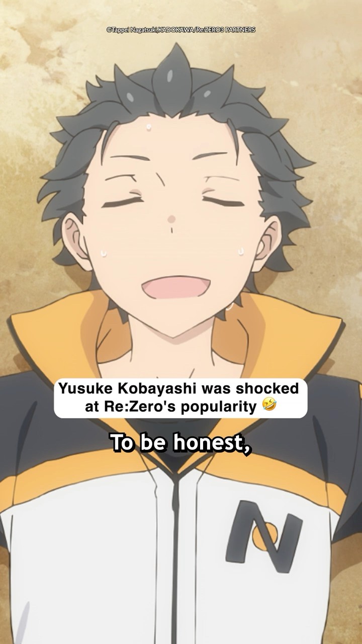 The JP voice actor for #Subaru, was amazed by how popular Re:ZERO became as an anime ?  #rezero