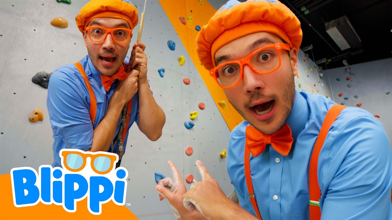 Blippi Aprende a Escalar Paredes ! 🧗‍♂️ Blippi em Português