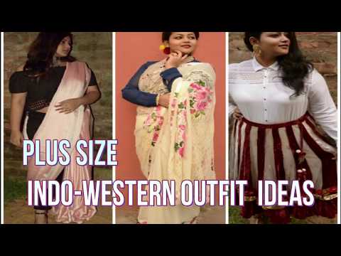 indo western dresses for plus size