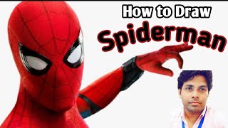 How to Draw Spiderman  | Ms-Paint #spiderman