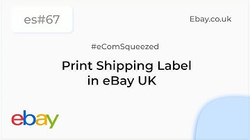 How to print eBay UK shipping label with Royal Mail and Paypal for postage payment - es#67