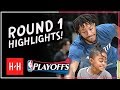 Derrick Rose VINTAGE Full ROUND 1 Highlights vs Houston Rockets | All GAMES - 2018 Playoffs