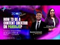 How to be a Content Creator on Pandojo?