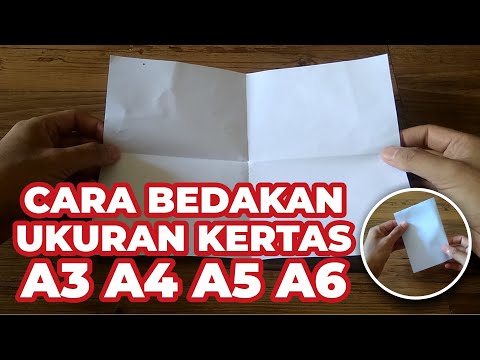 Video: Perbezaan Antara Kertas Saiz A4 Dan A5