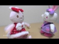 うさももちゃん&うさみみちゃん Mimics and moves! Bunny dolls