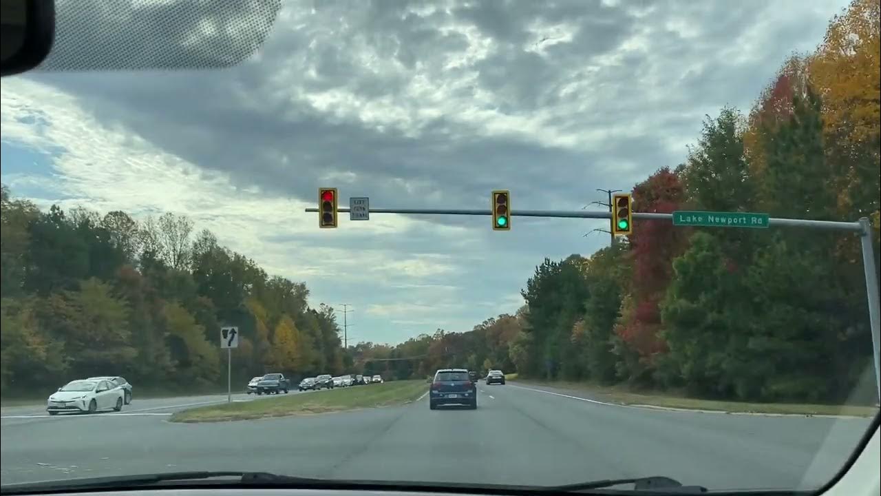 Driving in Reston fall, Virginia - YouTube
