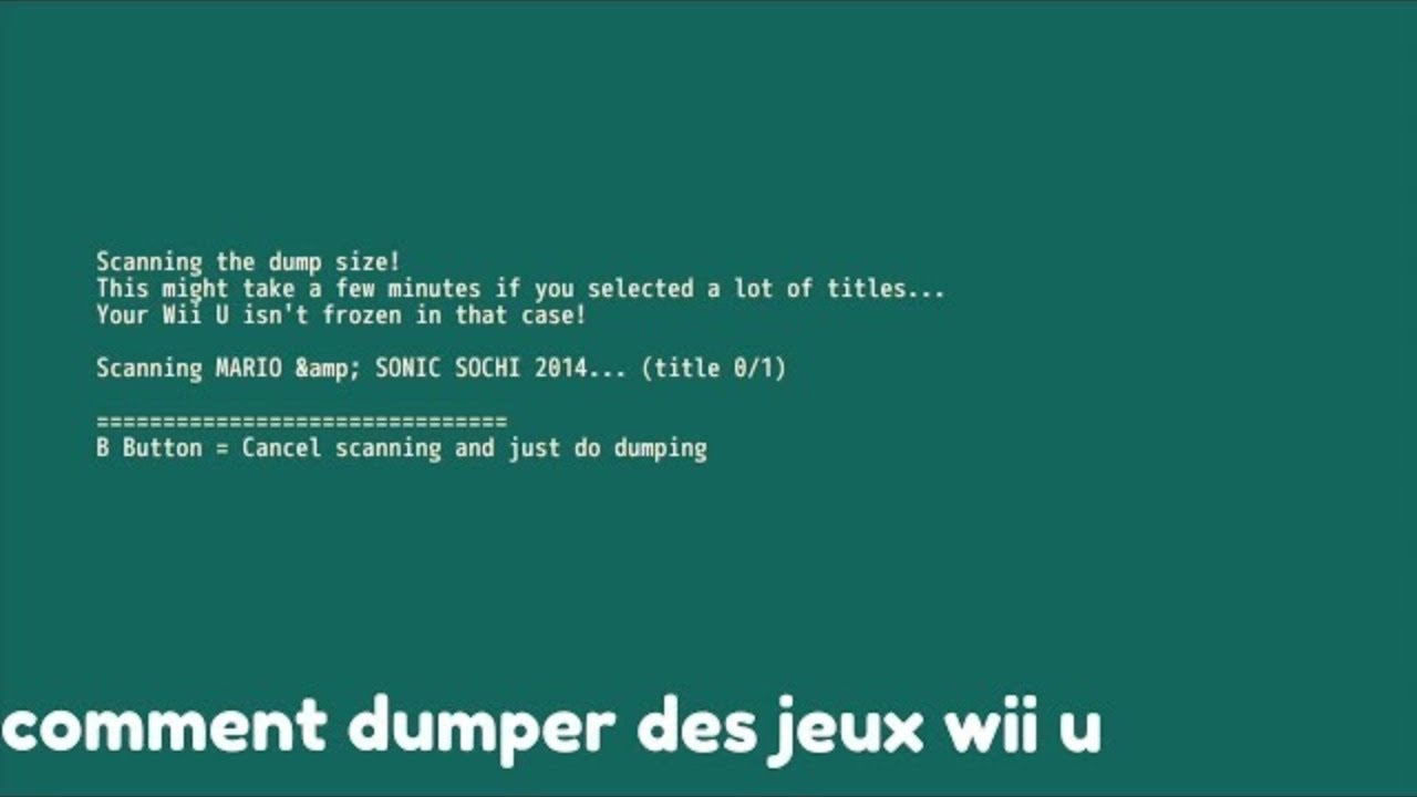 Tuto comment dumper les jeux wii u YouTube