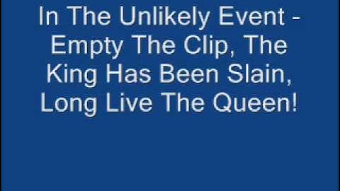 The Fall of Troy - Empty The Clip, The King Has Been Slain, Long Live The Queen!