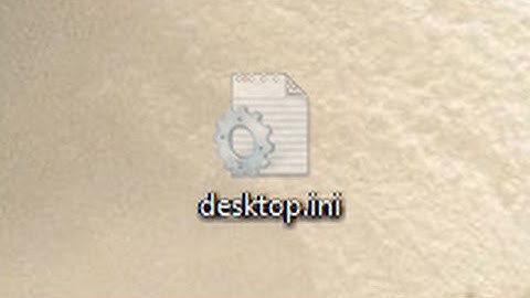 How to delete/hide the desktop.ini and thumbs.db files on windows 7/8