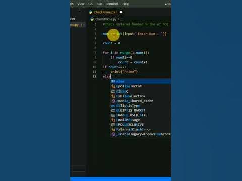python program to check prime number using for loop #pythonloop - YouTube