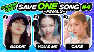 [IMPOSSIBLE] SAVE ONE SONG KPOP #4 (FINALS) - FUN KPOP GAMES 2023