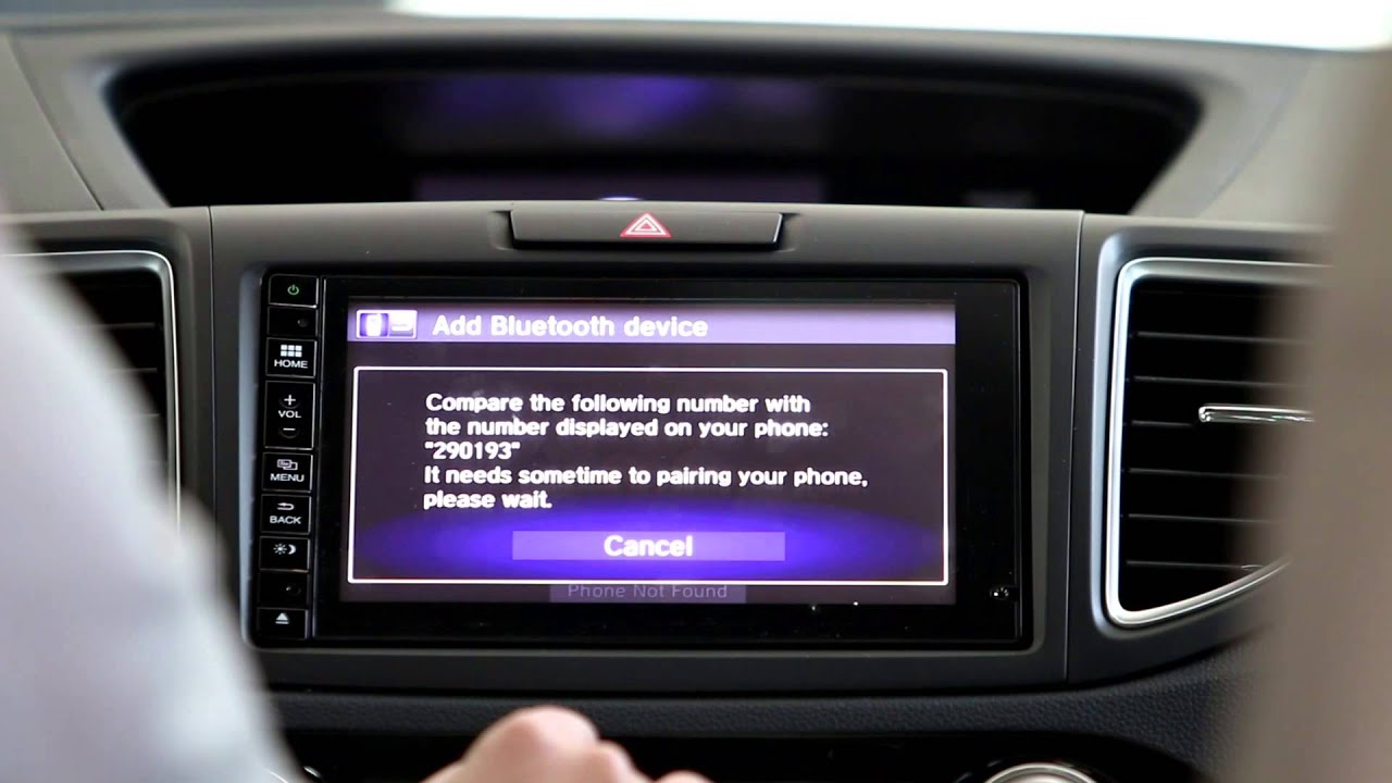 How To Video: How to pair your bluetooth with 2015 Honda CR-V - YouTube