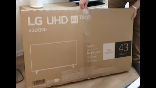 Первый обзор телевизора LG 43UQ90006LD 2022 год.