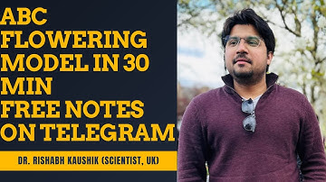 ABC flowering model with last 10 year questions| Notes at telegram channel | Link in Description