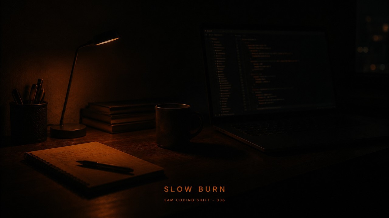 SLOW BURN recompose |Still Focus Room Dark Ambient Coding Music for Low, Sustainable Focus (90 Min)