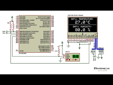 Relative Humidity, Temperature Measuring Station With PIC18F4550 And DHT11