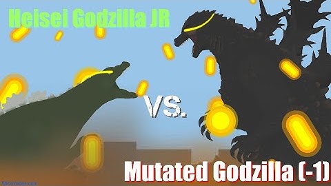 Heisei Godzilla JR VS. Mutated Godzilla (-1) | Godzilla | StickNodes Full Animation