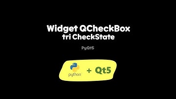 Widget QCheckBox  tri CheckState