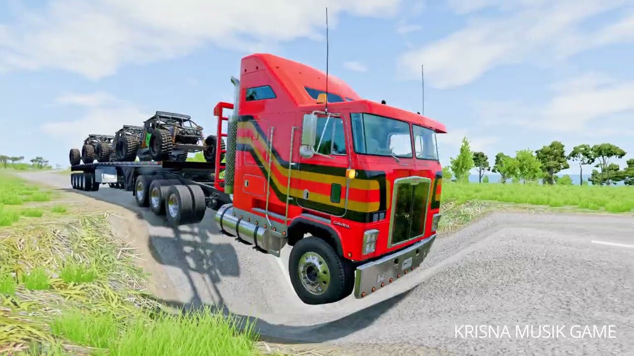 MOBIL VS POTHOLE #12 - BeamNG.Drive 0.38