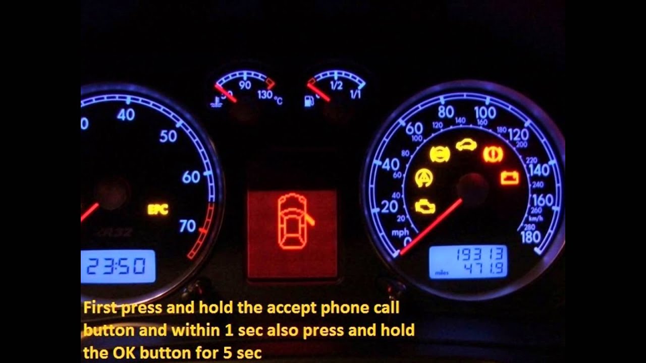 Chevrolet Corvette (C3, C4) 19821991 how to reset service light