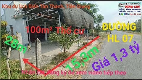 (đã bán) - Bán nhà và đất mặt tiền HL07, gần khu du lịch biển Tân Thành, Tiền Giang